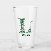 Celtic Knot Decorative Hauptstadt L Glas (Vorderseite)
