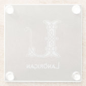 Celtic Knot Decorative Hauptstadt L Glasuntersetzer (Rückseite)