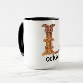 Celtic Knot Decorative Hauptstadt L Tasse (Vorderseite Links)