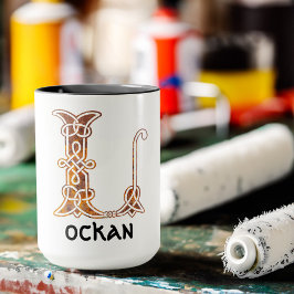 Celtic Knot Decorative Hauptstadt L Tasse