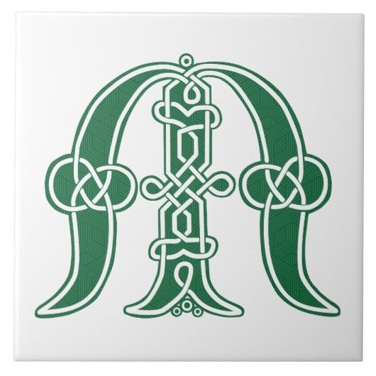 Celtic Knot Decorative Hauptstadt M Fliese (Vorderseite)