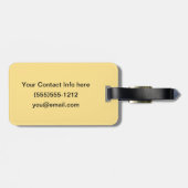 Celtic Knot Decorative Hauptstadt M Gepäckanhänger (Rückseite horizontal)