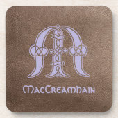 Celtic Knot Decorative Hauptstadt M Getränkeuntersetzer (Vorderseite)