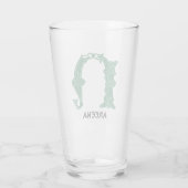 Celtic Knot Decorative Hauptstadt N Glas (Rückseite)