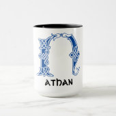 Celtic Knot Decorative Hauptstadt N Tasse (Zentrum)