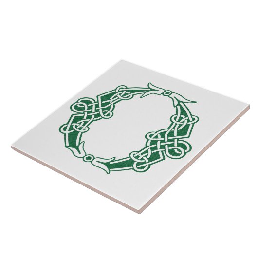 Celtic Knot Decorative Hauptstadt O Fliese (Seite)
