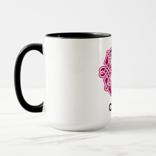 Celtic Knot Decorative Hauptstadt O Tasse (Links)
