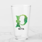 Celtic Knot Decorative Hauptstadt P Glas (Vorderseite)