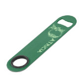 Celtic Knot Decorative Hauptstadt P Speed Flaschenöffner (Rückseite Schrägansicht)