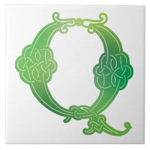 Celtic Knot Decorative Hauptstadt Q Fliese