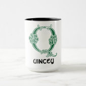 Celtic Knot Decorative Hauptstadt Q Tasse (Zentrum)