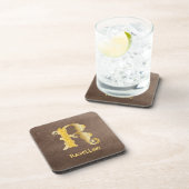 Celtic Knot Decorative Hauptstadt R Getränkeuntersetzer (Rechte Seite)