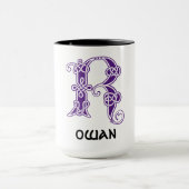Celtic Knot Decorative Hauptstadt R Tasse (Zentrum)
