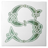 Celtic Knot Decorative Hauptstadt S Fliese (Vorderseite)