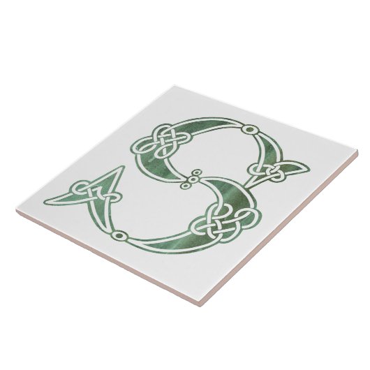Celtic Knot Decorative Hauptstadt S Fliese (Seite)