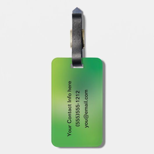 Celtic Knot Decorative Hauptstadt S Gepäckanhänger (Rückseite vertikal)