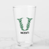 Celtic Knot Decorative Hauptstadt V Glas (Vorderseite)