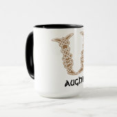 Celtic Knot Decorative Hauptstadt V Tasse (Vorderseite Links)
