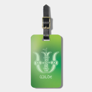 Celtic Knot Decorative Hauptstadt W Gepäckanhänger