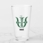 Celtic Knot Decorative Hauptstadt W Glas (Vorderseite)