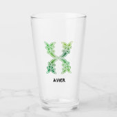 Celtic Knot Decorative Hauptstadt X Glas (Vorderseite)