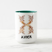 Celtic Knot Decorative Hauptstadt X Tasse (Zentrum)