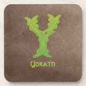 Celtic Knot Decorative Hauptstadt Y aus dem 16. Ja Getränkeuntersetzer (Vorderseite)