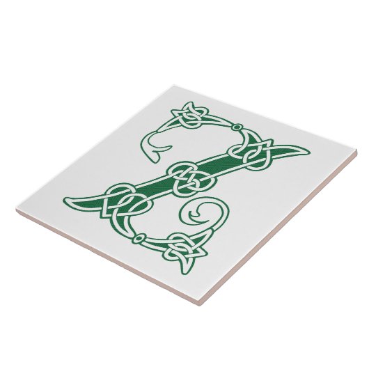 Celtic Knot Decorative Hauptstadt Z Fliese (Seite)