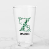 Celtic Knot Decorative Hauptstadt Z Glas (Vorderseite)