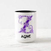 Celtic Knot Decorative Hauptstadt Z Tasse (Zentrum)