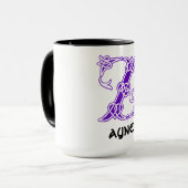 Celtic Knot Decorative Hauptstadt Z Tasse (Vorderseite Links)