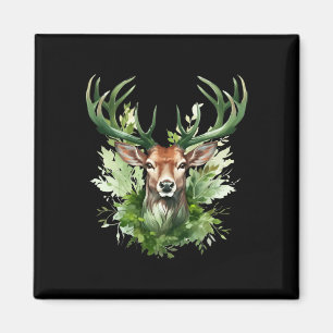 Celtic Knot Deer Irish Elk Green St. Patrick's Day Magnet