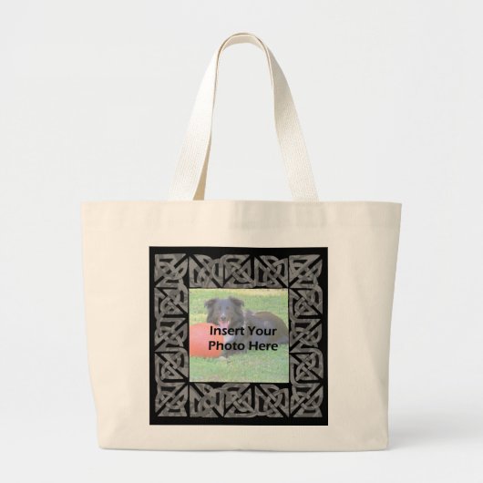 Celtic Knot Design Foto Tote Bag Jumbo Stoffbeutel (Vorne)