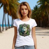 Celtic Knot Design mit einem großen Wolf T-Shirt