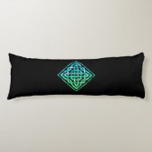 Celtic Knot - Diamond Blue Green Body Pillow Seitenschläferkissen (Vorderseite)