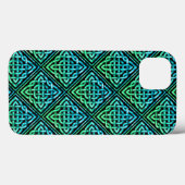 Celtic Knot - Diamond Blue Green Case-Mate iPhone Hülle (Rückseite (Horizontal))