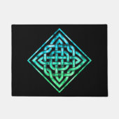 Celtic Knot - Diamond Blue Green Doormat Fußmatte (Vorderseite)