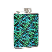 Celtic Knot - Diamond Blue Green Flachmann (Rechts)