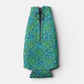 Celtic Knot - Diamond Blue Green Flaschenkühler (Rückseite)
