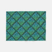 Celtic Knot - Diamond Blue Green Fleece Blanket (Vorderseite (Horizontal))
