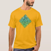 Celtic Knot - Diamond Blue Green T-Shirt (Vorderseite)