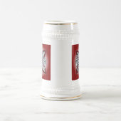 Celtic Knot Doodle Maroon Red Bierglas (Mittel)