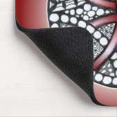 Celtic Knot Doodle Maroon Red Mousepad (Ecke)
