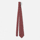 Celtic Knot Doodle Maroon Red Neck Tie Krawatte (Rückseite)