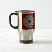 Celtic Knot Doodle Maroon Red Reisebecher (Links)