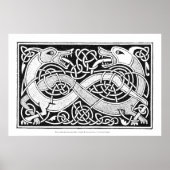 Celtic Knot Dragon Art Poster (Vorne)