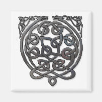 Celtic Knot Dragons - Black Chrome