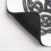 Celtic Knot Dragons - Black Chrome Mousepad (Ecke)