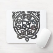 Celtic Knot Dragons - Black Chrome Mousepad (Mit Mouse)