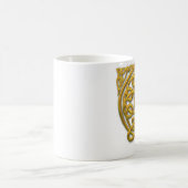 Celtic Knot Dragons - Gold Kaffeetasse (Mittel)